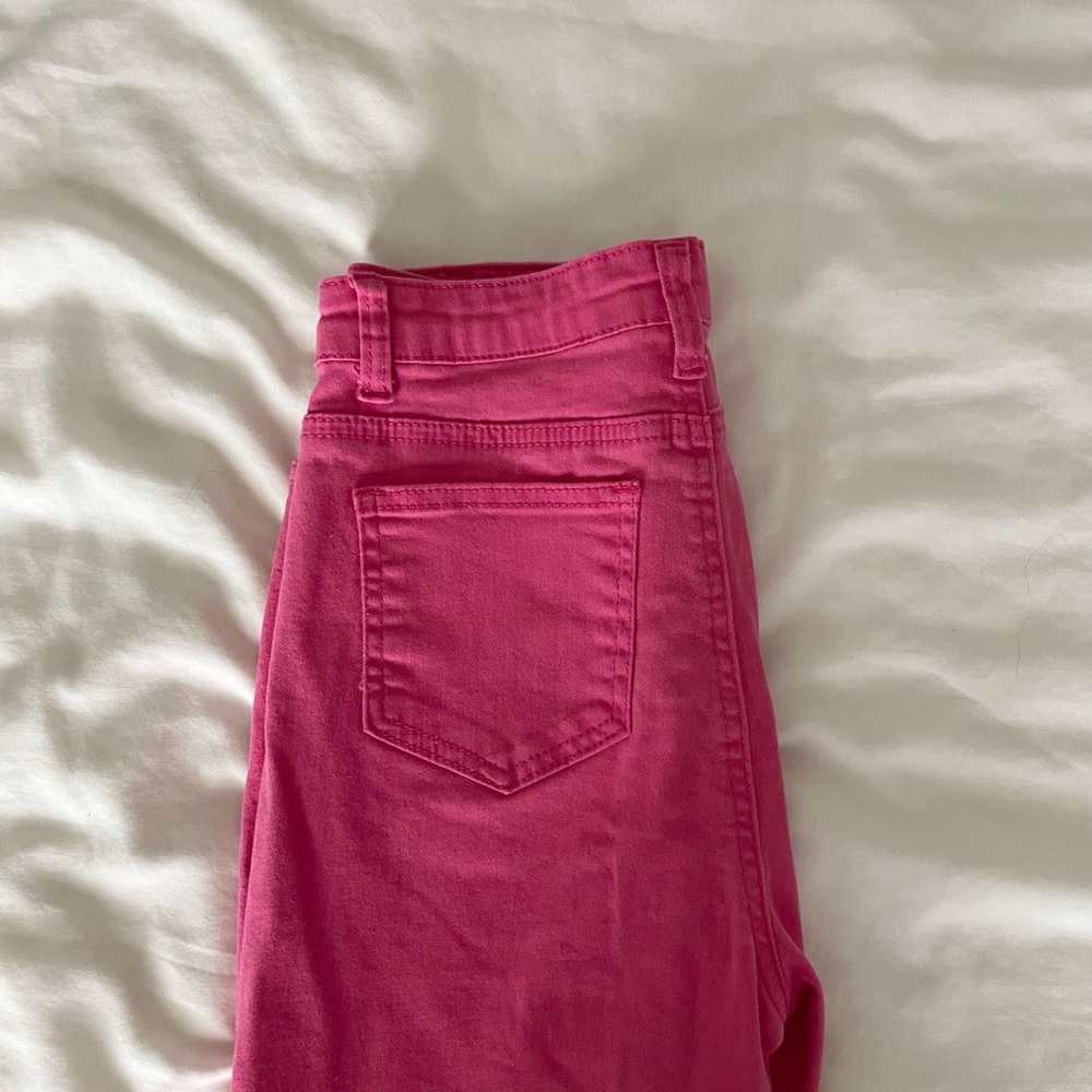 high-waisted flare jeans